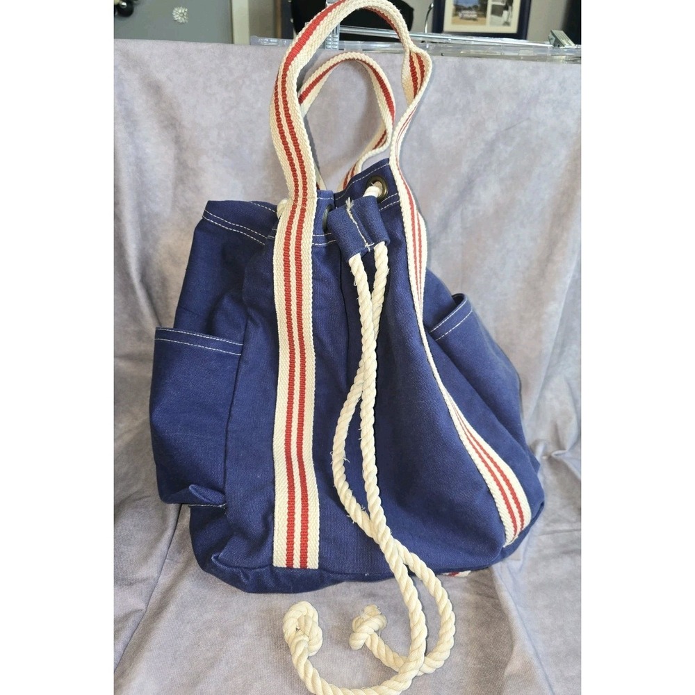 Batela Canvas Salior Style Denim Bag/Backpack With Wallet Nautical